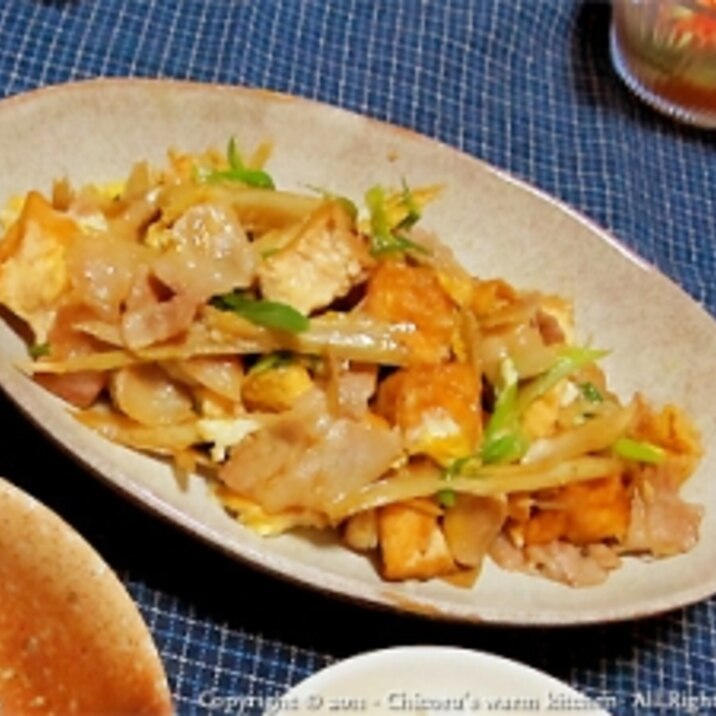 甘辛が美味しい 厚揚げと豚バラの卵とじ レシピ 作り方 By Chicoru 楽天レシピ